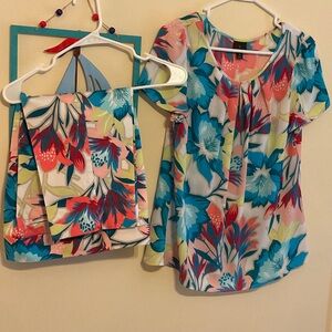 New Worthington Colorful Floral Top, and Capri set.
